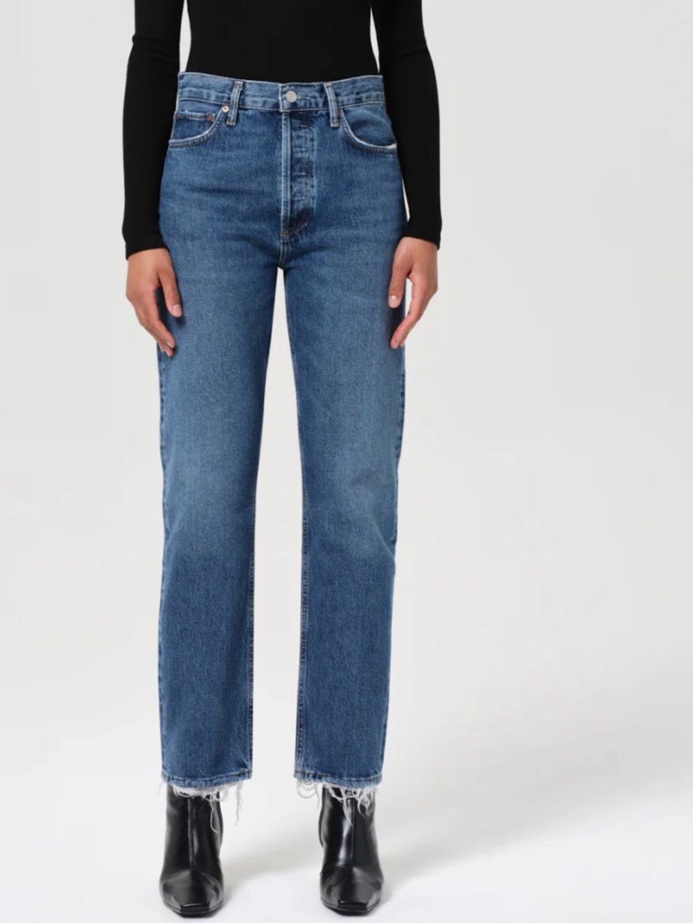 Agolde 90s Pinch Jeans with raw hem